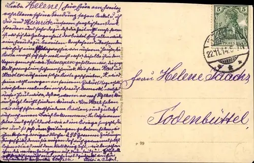 Ak Itzehoe in Holstein, Breitestraße, Geschäfte, Fahnen