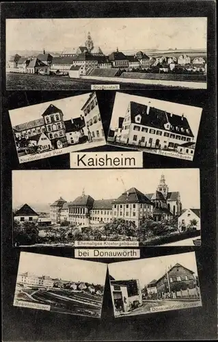 Ak Kaisheim Donauwörth im Landkreis Donau Ries, Strafanstalt, Beamtenhäuser, Kloster