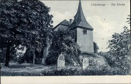 Ak Cadenberge Niedersachsen, Blick zur Kirche