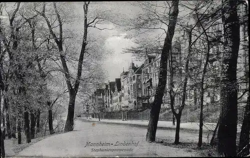 Ak Lindenhof Mannheim in Baden Württemberg, Stephanienpromenade