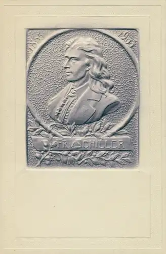 Präge Ak Friedrich Schiller, Portrait