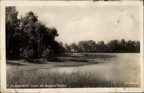 Ak Plothen in Thüringen, Plothenteich, Gasthaus Walter Klemm, Fleischerei