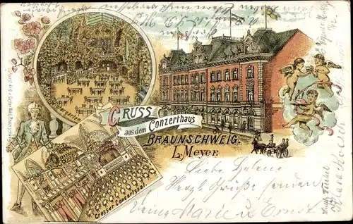 Litho Braunschweig in Niedersachsen, Conzerthaus, Saal, Wintergarten