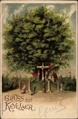 Litho Kevelaer am Niederrhein, Kreuzbaum