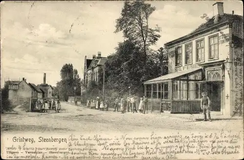 Ak Steenbergen Nordbrabant Niederlande, Grintweg