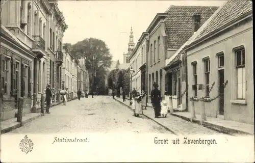 Ak Zevenbergen Nordbrabant, Stationstraat