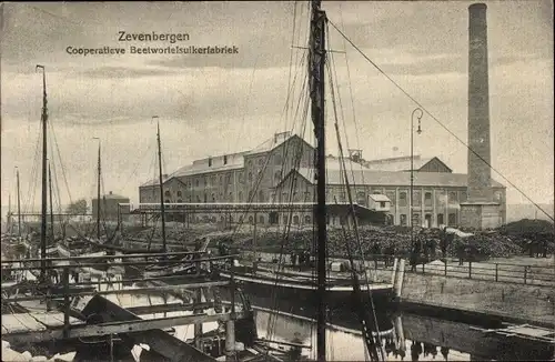Ak Zevenbergen Nordbrabant, Cooperative Beetwortel-Suikerfabriek