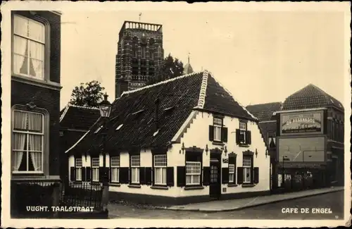 Ak Vught Nordbrabant, Taalstraat, Café De Engel