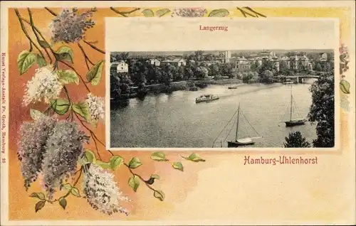 Passepartout Ak Hamburg Nord Uhlenhorst, Flieder, Langerzug