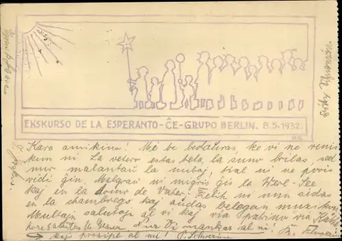 Ak Berlin, Ekskurso de la Esperanto ce Grupo Berlin 1932