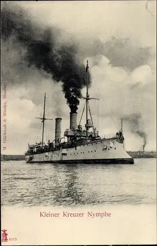 Ak Deutsches Kriegsschiff, SMS Nymphe, Kleiner Kreuzer