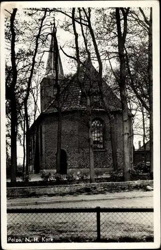 Ak Peize Drenthe, N. H. Kerk