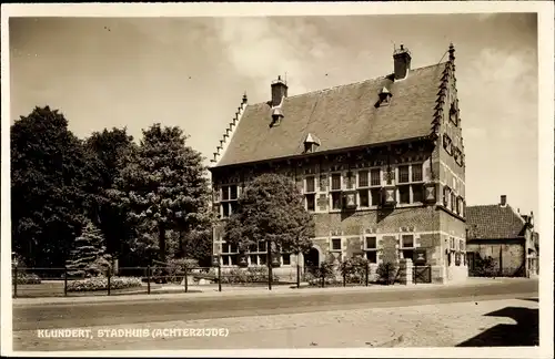 Ak Klundert Nordbrabant, Stadhuis (Achterzijde)