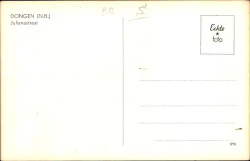 Ak Dongen Nordbrabant Niederlande, Julianastraat