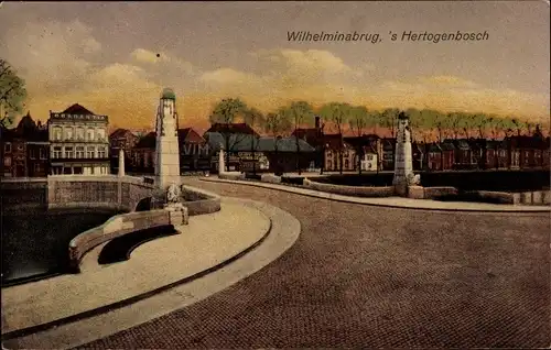 Ak 's Hertogenbosch Nordbrabant Niederlande, Wilhelminabrug