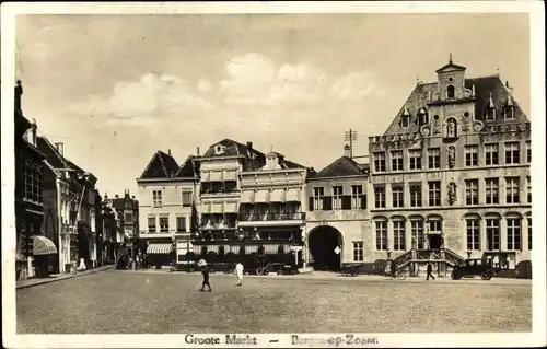 Ak Bergen op Zoom Nordbrabant Niederlande, Groote Markt