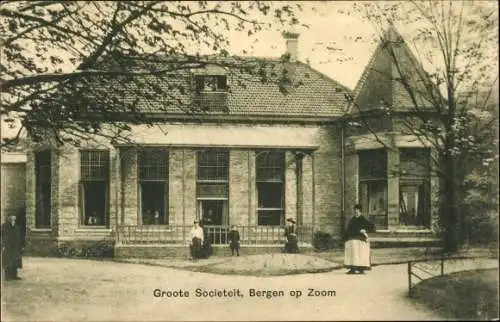 Ak Bergen op Zoom Nordbrabant Niederlande, Groote Societeit