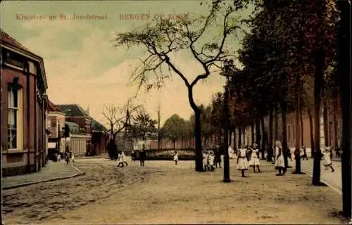 Ak Bergen op Zoom Nordbrabant Niederlande, Klooster en St. Jozefstraat