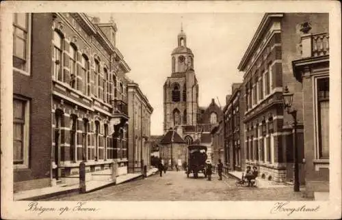 Ak Bergen op Zoom Nordbrabant Niederlande, Hoogstraat, Kirche