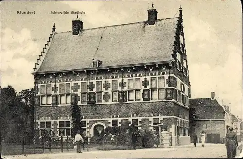 Ak Klundert Nordbrabant, Achterzijde Stadhuis
