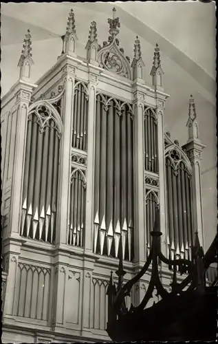 Ak Hoogkarspel Nordholland Niederlande, Innenansicht, Orgel, N. H. Kerk