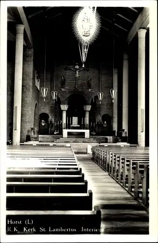 Ak Horst Limburg Niederlande, R. K. Kerk St. Lambertus, Interieur