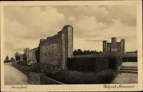 Ak Amersfoort Utrecht Niederlande, Belgisch Monument