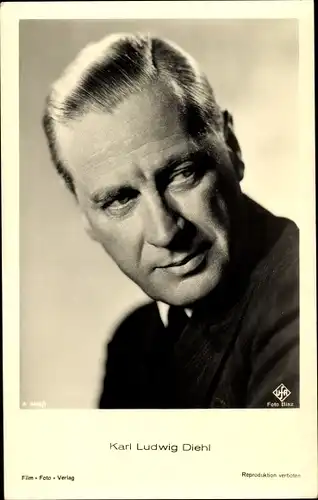 Ak Schauspieler Karl Ludwig Diehl, Portrait