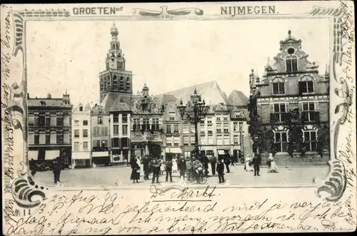 Ak Nijmegen Gelderland, Markt