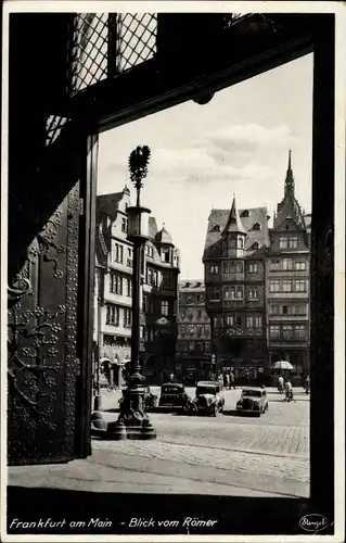 Ak Frankfurt am Main, Blick vom Römer