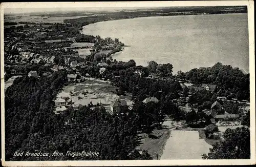 Ak Arendsee in der Altmark, Flugaufnahme