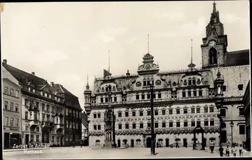 Ak Zerbst in Anhalt, Rathaus