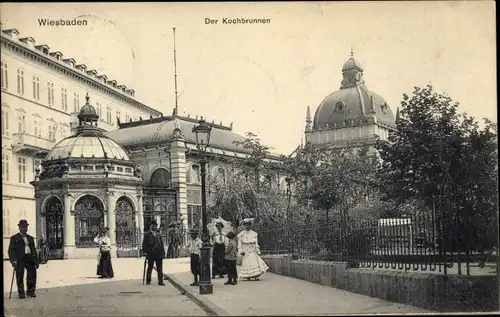 Ak Wiesbaden in Hessen, Der Kochbrunnen