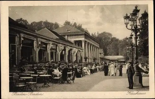 Ak Baden Baden am Schwarzwald, Kurhaus, Terrasse