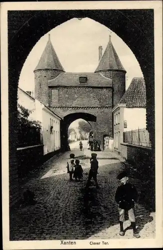 Ak Xanten am Niederrhein, Clever Tor, Kinder