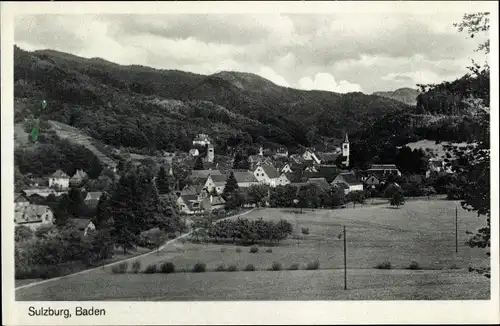 Ak Sulzburg im Markgräflerland Baden Schwarzwald, Panorama