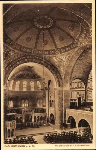 Ak Bad Homburg vor der Höhe, Innenansicht der Erlöserkirche