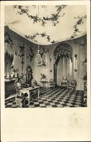 Ak Potsdam, Schloss Sanssouci, Voltairezimmer