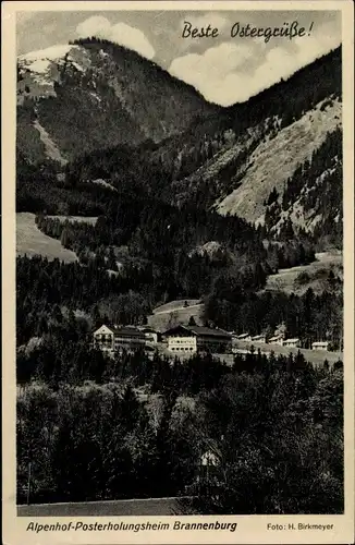 Ak Brannenburg in Oberbayern, Alpenhof-Posterholungsheim, Panorama
