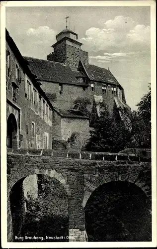 Ak Neustadt Breuberg im Odenwald, Burg Breuberg, Brücke