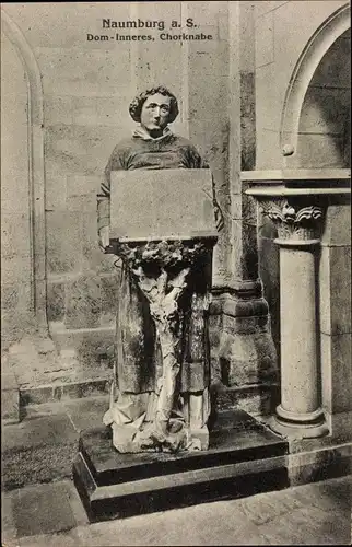 Ak Naumburg an der Saale, Dom-Inneres, Chorknabe