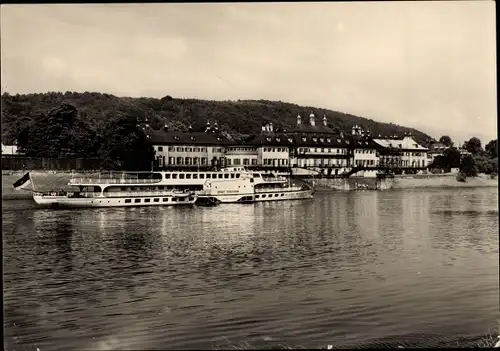 Ak Dresden Pillnitz, Wasserschloss, Schiff