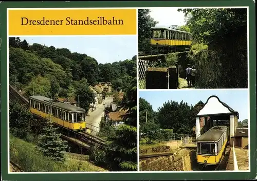 Ak Dresden Altstadt, Standseilbahn