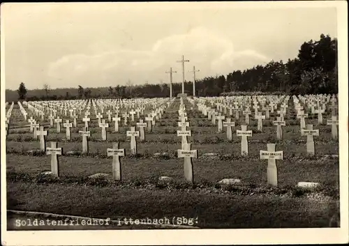 Ak Ittenbach Königswinter am Rhein, Soldatenfriedhof