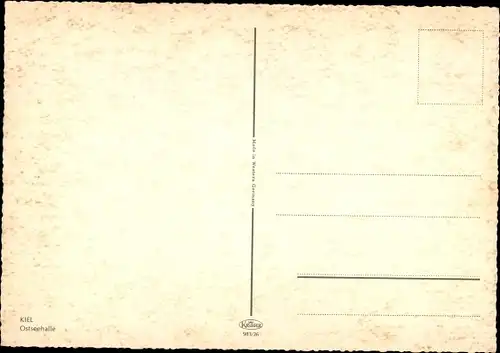 Ak Kiel Schleswig Holstein, Ostseehalle