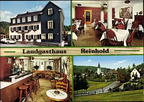 Ak Lieberhausen Gummersbach im Oberbergischen Kreis, Landgasthaus Reinhold, Inneres