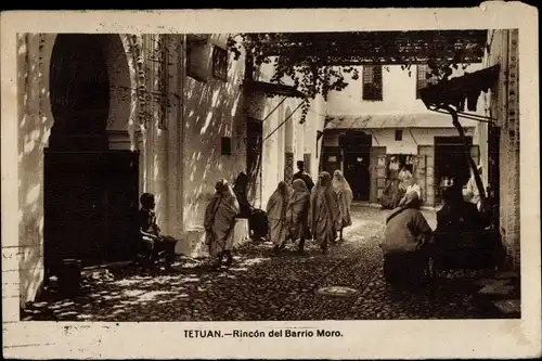 Ak Tetuan Tétouan Marokko, Rincon del Barrio Moro