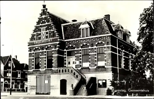 Ak Zaamslag Zeeland Niederlande, Gemeentehuis