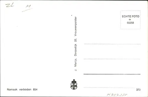 Ak Vrouwenpolder Walcheren Zeeland Niederlande, Geref. Kerk en Pastorie
