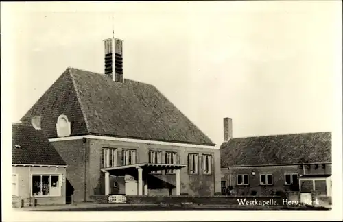 Ak Westkapelle Walcheren Zeeland, Herv. Kerk